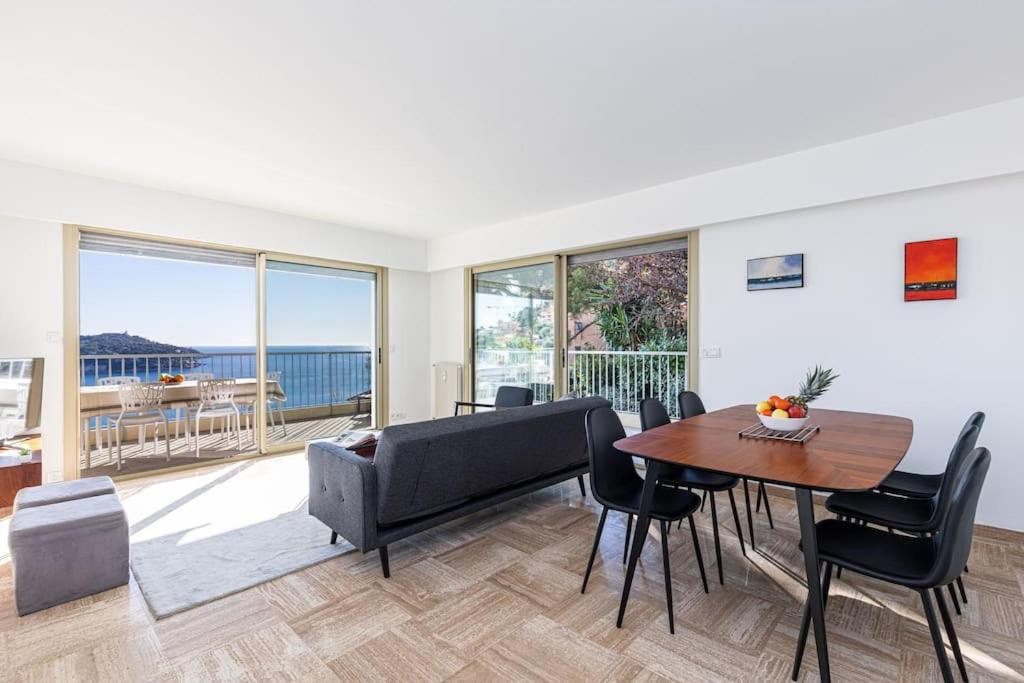 Villefranche Sur Mer:Appartement-villa, Vue mer, jardin, parking. Eksteriør bilde