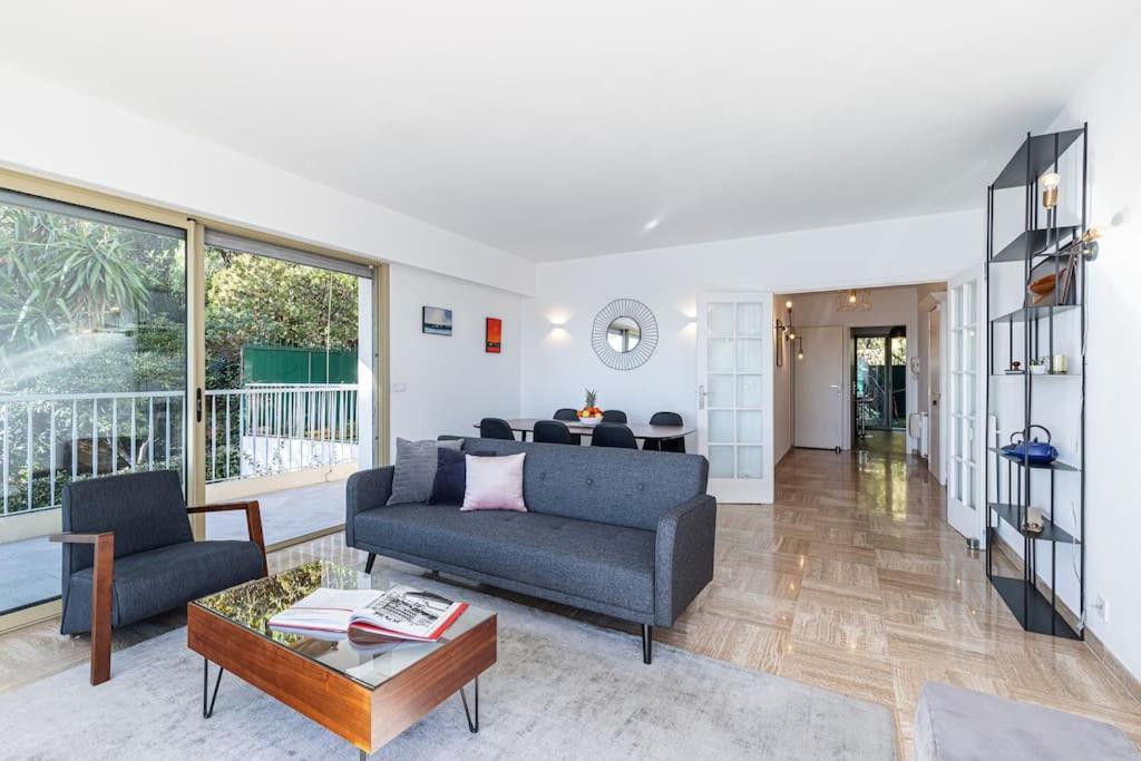 Villefranche Sur Mer:Appartement-villa, Vue mer, jardin, parking. Eksteriør bilde