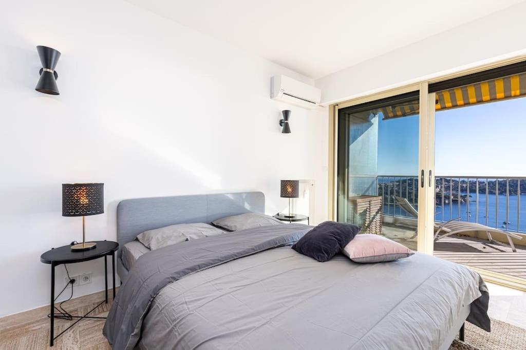 Villefranche Sur Mer:Appartement-villa, Vue mer, jardin, parking. Eksteriør bilde