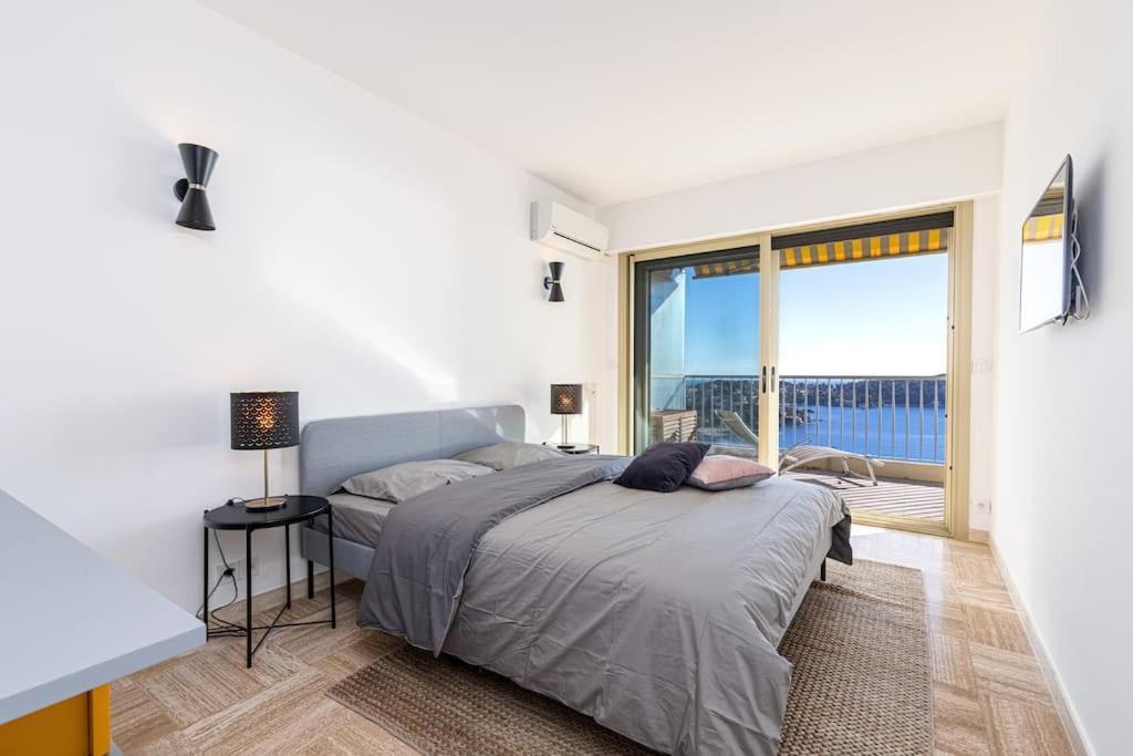 Villefranche Sur Mer:Appartement-villa, Vue mer, jardin, parking. Eksteriør bilde